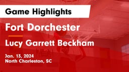 Fort Dorchester  vs Lucy Garrett Beckham  Game Highlights - Jan. 13, 2024