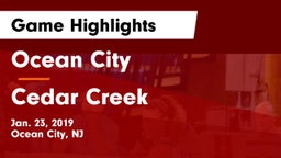 Ocean City  vs Cedar Creek  Game Highlights - Jan. 23, 2019