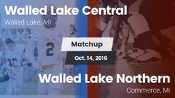 Matchup: Walled Lake Central vs. Walled Lake Northern  2016