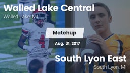 Matchup: Walled Lake Central vs. South Lyon East  2017