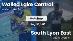 Matchup: Walled Lake Central vs. South Lyon East  2018