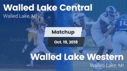 Matchup: Walled Lake Central vs. Walled Lake Western  2018