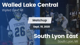 Matchup: Walled Lake Central vs. South Lyon East  2020