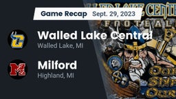 Recap: Walled Lake Central  vs. Milford  2023