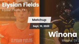 Matchup: Elysian Fields High vs. Winona  2020