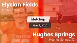 Matchup: Elysian Fields High vs. Hughes Springs  2020
