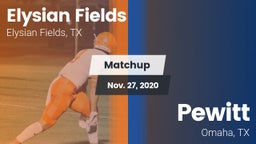 Matchup: Elysian Fields High vs. Pewitt  2020