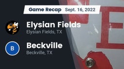 Recap: Elysian Fields  vs. Beckville  2022