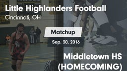 Matchup: Oak Hills High vs. Middletown HS (HOMECOMING) 2016