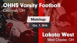 Matchup: Oak Hills High vs. Lakota West  2016