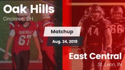 Matchup: Oak Hills High vs. East Central  2018