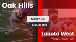 Matchup: Oak Hills High vs. Lakota West  2018
