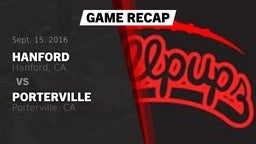 Recap: Hanford  vs. Porterville  2016