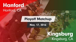 Matchup: Hanford  vs. Kingsburg  2016
