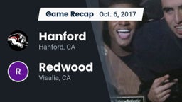 Recap: Hanford  vs. Redwood  2017