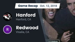 Recap: Hanford  vs. Redwood  2018