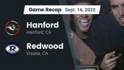 Recap: Hanford  vs. Redwood  2022