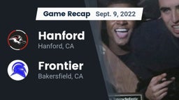 Recap: Hanford  vs. Frontier  2022