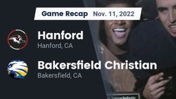 Recap: Hanford  vs. Bakersfield Christian  2022