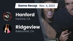 Recap: Hanford  vs. Ridgeview  2022