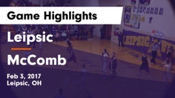 Leipsic  vs McComb  Game Highlights - Feb 3, 2017