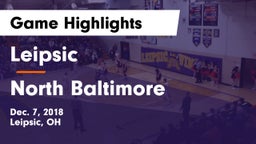 Leipsic  vs North Baltimore  Game Highlights - Dec. 7, 2018