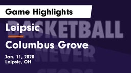 Leipsic  vs Columbus Grove  Game Highlights - Jan. 11, 2020