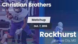 Matchup: Christian Brothers vs. Rockhurst  2016
