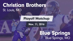 Matchup: Christian Brothers vs. Blue Springs  2016