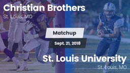Matchup: Christian Brothers vs. St. Louis University  2018