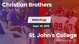 Matchup: Christian Brothers vs. St. John's College  2018