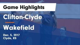 Clifton-Clyde  vs Wakefield  Game Highlights - Dec. 5, 2017