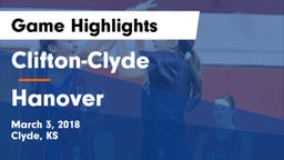 Clifton-Clyde  vs Hanover  Game Highlights - March 3, 2018