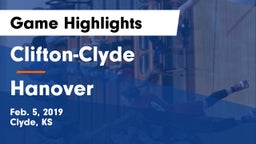 Clifton-Clyde  vs Hanover Game Highlights - Feb. 5, 2019