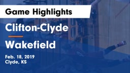 Clifton-Clyde  vs Wakefield  Game Highlights - Feb. 18, 2019