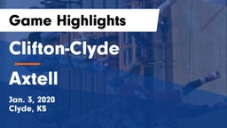 Clifton-Clyde  vs Axtell  Game Highlights - Jan. 3, 2020