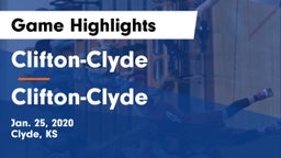 Clifton-Clyde  vs Clifton-Clyde  Game Highlights - Jan. 25, 2020