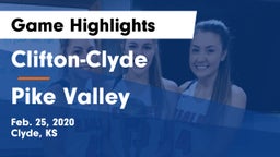 Clifton-Clyde  vs Pike Valley  Game Highlights - Feb. 25, 2020
