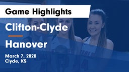 Clifton-Clyde  vs Hanover Game Highlights - March 7, 2020