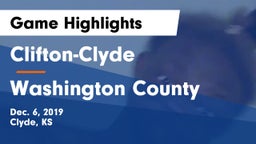 Clifton-Clyde  vs Washington County  Game Highlights - Dec. 6, 2019