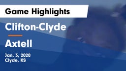 Clifton-Clyde  vs Axtell  Game Highlights - Jan. 3, 2020