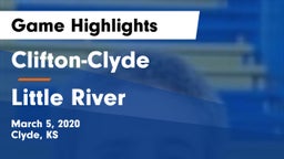 Clifton-Clyde  vs Little River  Game Highlights - March 5, 2020