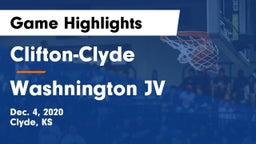 Clifton-Clyde  vs Washnington JV Game Highlights - Dec. 4, 2020