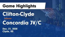 Clifton-Clyde  vs Concordia JV/C Game Highlights - Dec. 21, 2020