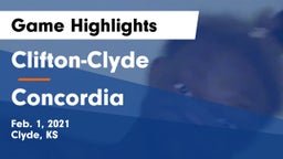 Clifton-Clyde  vs Concordia Game Highlights - Feb. 1, 2021