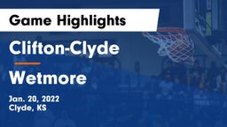 Clifton-Clyde  vs Wetmore Game Highlights - Jan. 20, 2022