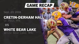 Recap: Cretin-Derham Hall  vs. White Bear Lake  2016