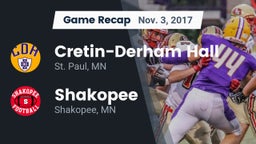 Recap: Cretin-Derham Hall  vs. Shakopee  2017