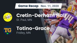 Recap: Cretin-Derham Hall  vs. Totino-Grace  2020