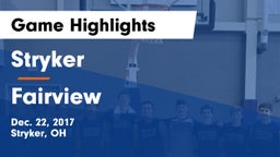 Stryker  vs Fairview  Game Highlights - Dec. 22, 2017